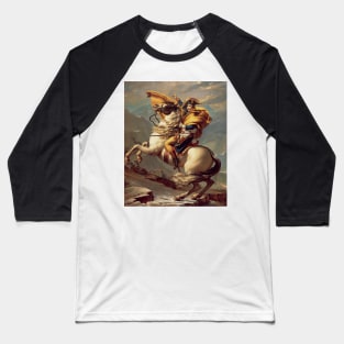 Bonaparte franchissant le Grand-Saint-Bernard - par Jacques-Louis David Baseball T-Shirt